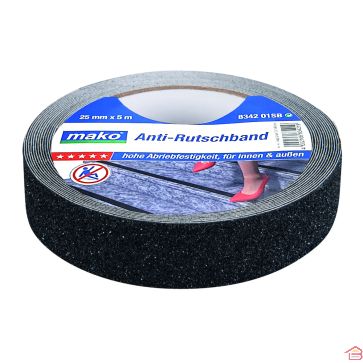 ANTI DERAPANT NOIR MAKO 25 MM X 5 M