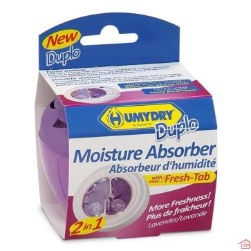 ABSORBEUR D'HUMIDITÉ  ET DÉSODORISANT DUPLO LAVANDE 75 G  HUMYDRY