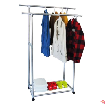 PORTE HABITS EN INOX DOUBLE - HOUSEWARE