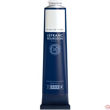 PEINTURE A L'HUILE EN TUBE 150ML BLANC DE TITANE - LEFRANC & BOURGEOIS
