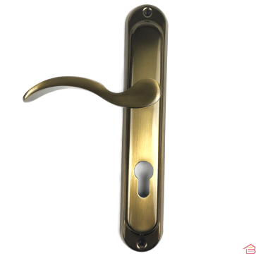 POIGNÉE  PORTE KIRLANGIC CYLINDRE ACIER BRONZE