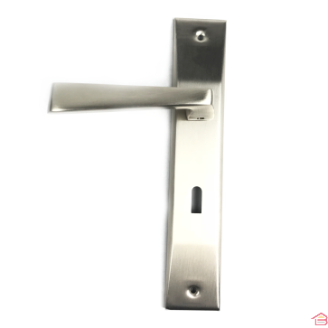 POIGNÉE DE PORTE PYRAMID CYLINDRE ACIER CHROME SATINE