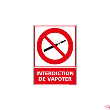 INTERDICTION DE FUMER PVC 1.5 X 125 X 125 MM