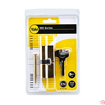 CYLINDRE YALE CLÉ NORMALE 30 X 30 MM NICKELÉ