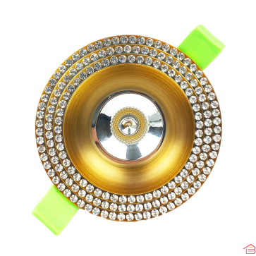 SPOT ROND ALUMINIUM CRISTAL GU10 SHC002 CUIVRE