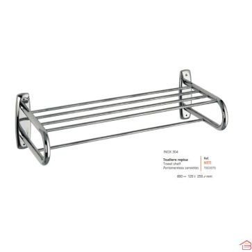 PORTE MANTEAU SERVIETTE EN INOX 304 60 X 12 CM