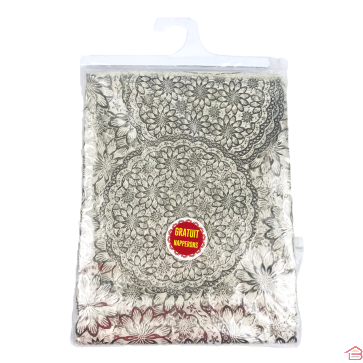 NAPPE DENTELLE METALISEE RONDE DIAM 180CM