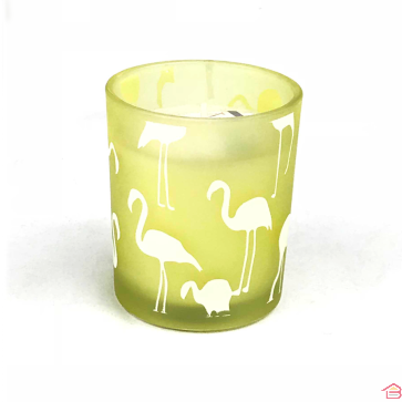 BOUGIE FLAMANT ROSE DIM 5.5 X 6.5 CM