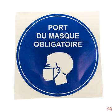 PORT DU MASQUE OBLIGATOIRE 30 CM