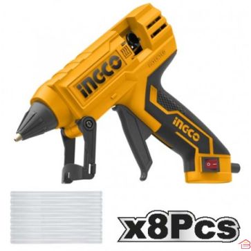 PISTOLET A COLLE 30 W + 8 BATONNETS DE COLLE INGCO