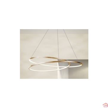 SUSPENSION ROMANE OR HAUTEUR 120 CM DIAM 72 CM