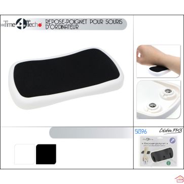 REPOSE-POIGNET POUR SOURIS D'ORDINATEUR 12.5X6.5 CM