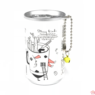 CANETTE DECORATIVE EN METAL