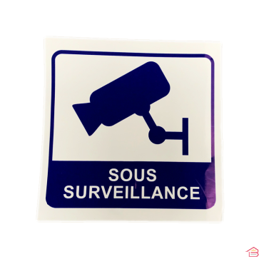 PANNEAU ETABLISSEMENT SOUS SURVEILLANCE VIDEO 20 X 20 CM