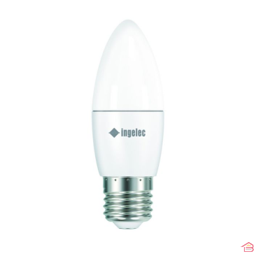 LAMPE LED FLAMME 6W E27 BLANC