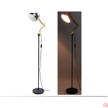 LAMPE ARCHITECTE BOIS SUR PIED 150 CM