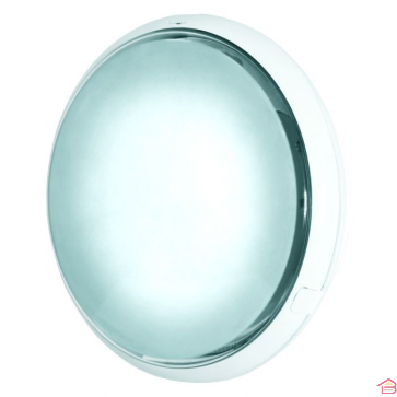 HUBLOT ROND PLASTIQUE B22 BLANC LINA