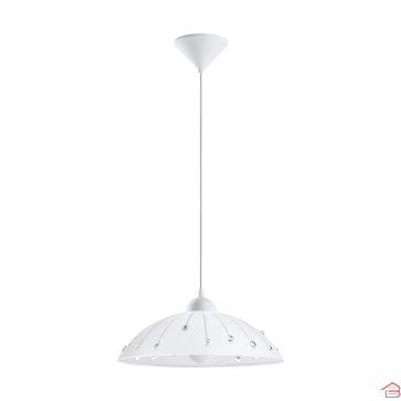 SUSPENSION VETRO PLASTIQUE BLANC E27 1 X 60 W