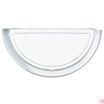 APPLIQUE PLANET 1 ACIER CHROME L290 H 145 MM