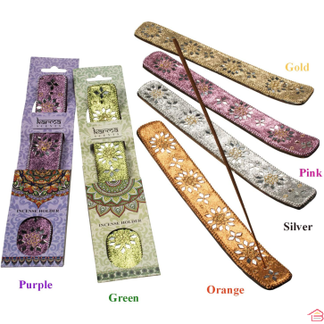 SUPPORT ENCENS PAILLETÉ AVEC MIROIR KARMA