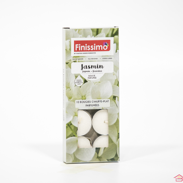10 BOUGIES CHAUFFE-PLATS PARFUMÉES  JASMIN - 150 GR