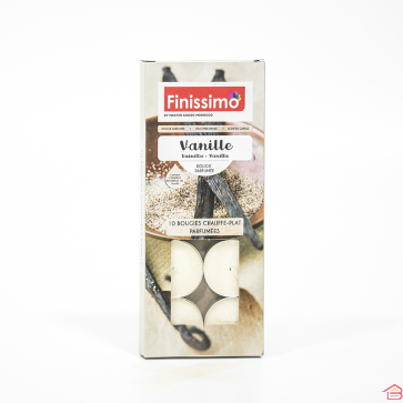 10 BOUGIES CHAUFFE-PLATS PARFUMÉES VANILLE - 150 GR