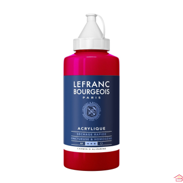 PEINTURE ACRYLIQUE FINE 750ML CARMIN D'ALIZARI - LEFRANC BOURGEOIS