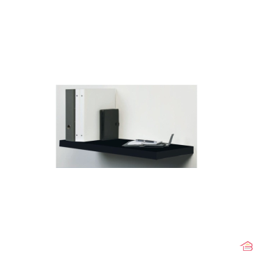 ETAGERE MDF FIXATION INVISIBLE 60X22X3.5CM NOIR