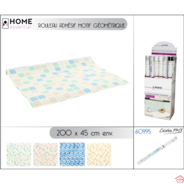 FILM AUTOCOLLANT GÉOMÉTRIQUE 2M X 45CM
