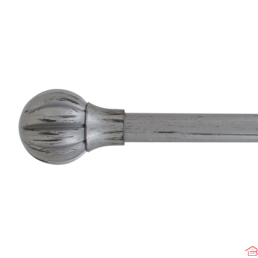 KIT EXTENSIBLE 210-380 CM D19 MM EMBOUT TOUCH OF ZEN GRIS/NOIR