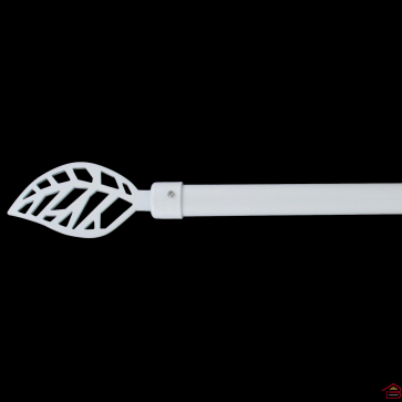 KIT EXTENSIBLE 210-380 CM D19 MM EMBOUT FONTAINEBLEAU BLANC MAT