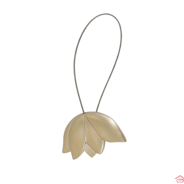 EMBRASSE RESINE AIMANTEE TULIPE PETIT MODELE - OR MAT