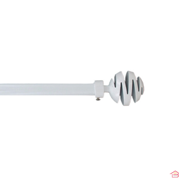 KIT EXENSIBLE 210-380 CM D19 MM EMBOUT VILLALOUISE - BLANC