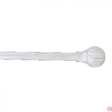 KIT EXTENSIBLE 210-380 CM D19 MM EMBOUT TOUCH OF ZEN - BLANC