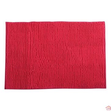 TAPIS MICROFIBRE BOULES UNI 45X75 CM - FUCHSIA