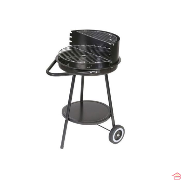 BARBECUE À CHARBON ROND AVEC ROUES 43 CM