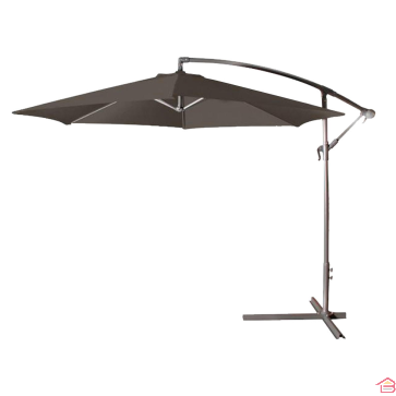 PARASOL DÉCENTRÉ DIAMÈTRE 300 CM ANTRAHCITE TOILE 180 GR