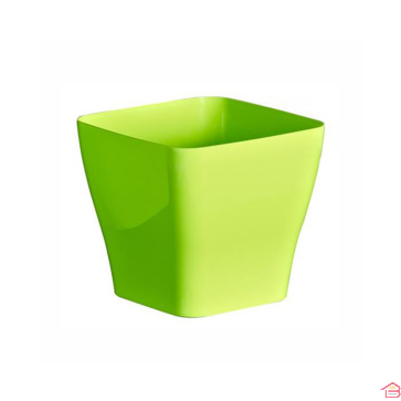 POT QUADRIA 14 CM VERT PASTEL