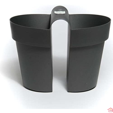 POT BE-UP DIAM 25 CM AVEC RESERVE ANTHRACITE