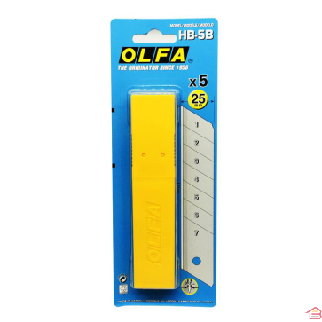 ETUI DE 5 LAMES 25 MM - OLFA