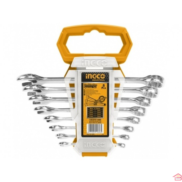 JEU 8 CLES MIXTES 6 - 19MM - INGCO