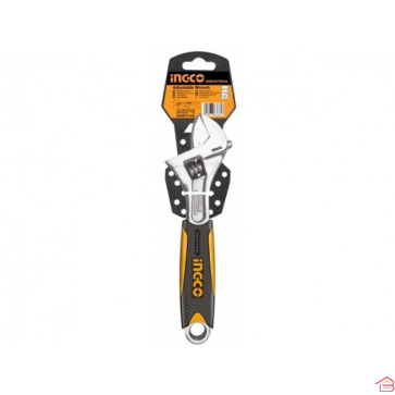 CLE MOLETTE AVEC POIGNEE SOUPLE 200MM - INGCO