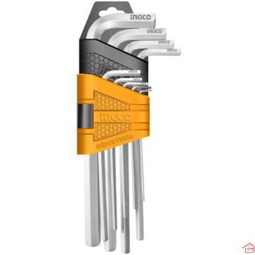 SET 9 CLES HEXAGONALE 1.5 A 10MM - INGCO