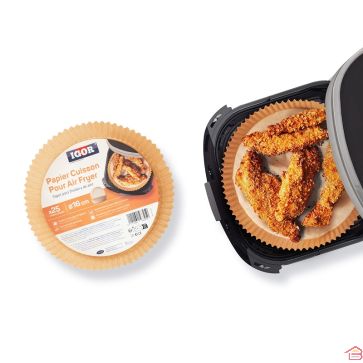 IGOR 25 PAPIER CUISSON POUR AIR FRYER ROND 16 CM
