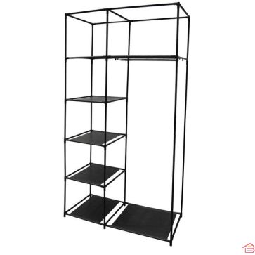 STRUCTURE ARMOIRE 5 CASES ET 1 PENDERIE