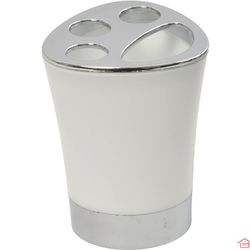 PORTE BROSSES À  DENTS POLYPROPYLENE CONIQUE - BLANC