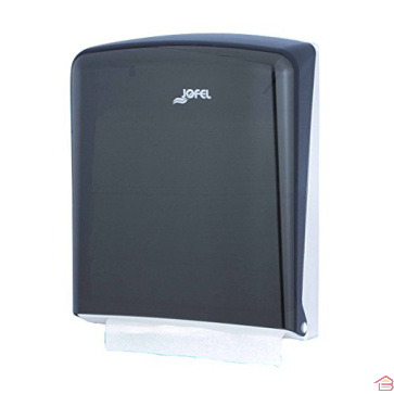 DISTRIBUTEUR À PAPIER ZIG-ZAG AZUR ABS ET FUME 600 FEUILLES  JOFEL