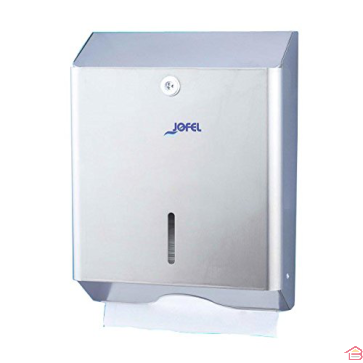 DISTRIBUTEUR À PAPIER ZIG-ZAG INOX 600 FEUILLES JOFEL