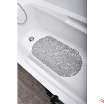 FOND DE BAIGNOIRE PVC 69 X 36 CM GALET - GRIS PERLE