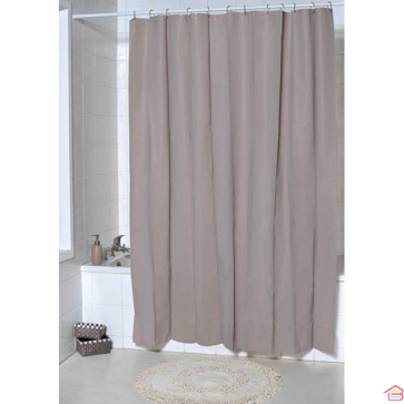 RIDEAU DE DOUCHE PEVA 180 X 200 CM - TAUPE